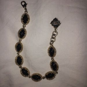 Kendra Scott Black Opaque Pendant Bracelet